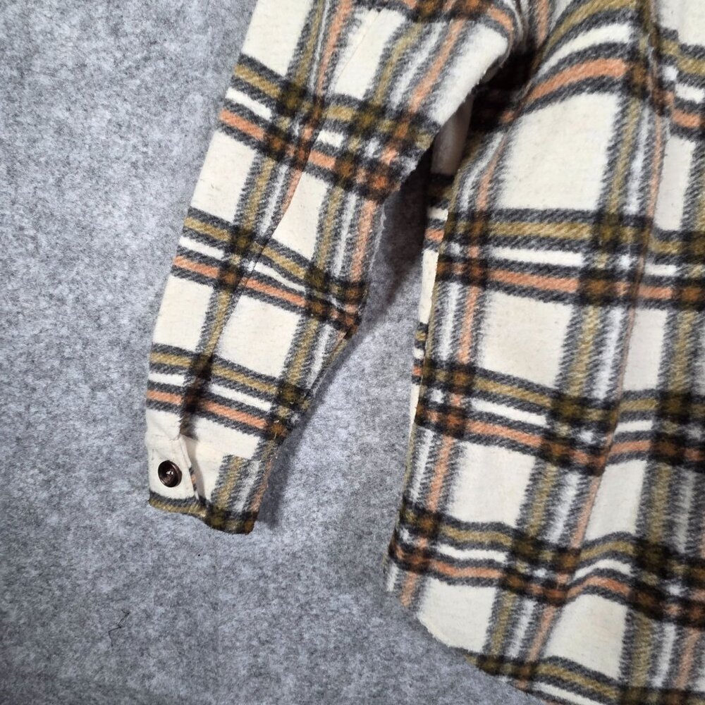 Staccato Women's Button Down Flannel Shirt-Jacket Plaid Size M - Picture 6 of 8